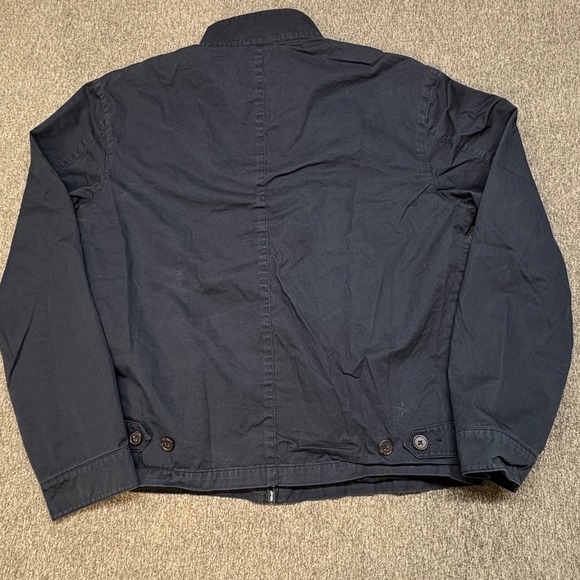 Vtg Polo Ralph Lauren Men's Navy 90's Zip Up Harrington Jacket Plaid Lined M - Picture 10 of 13